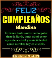 GIF Frases de Cumpleaños Blandina